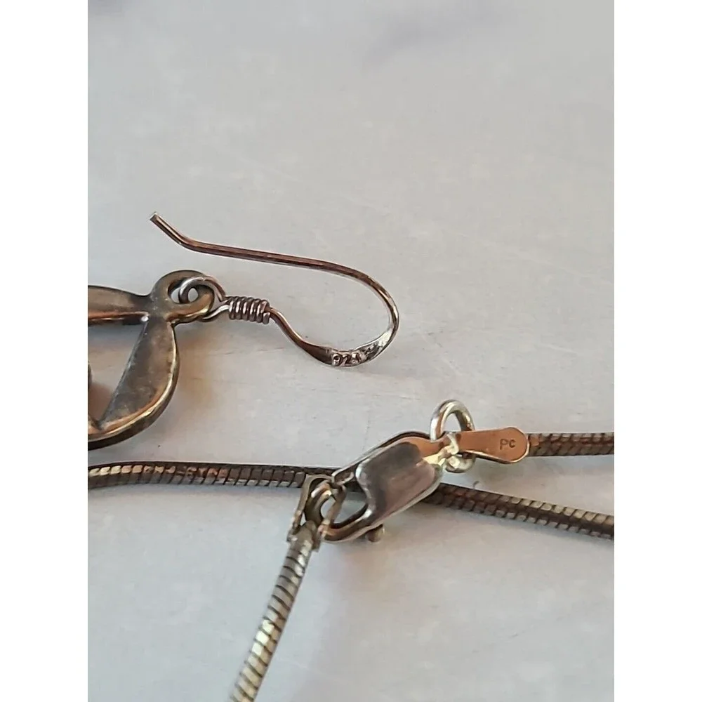 Vintage 925 Figural Amethyst Jewelry Set - Picture 9 of 10